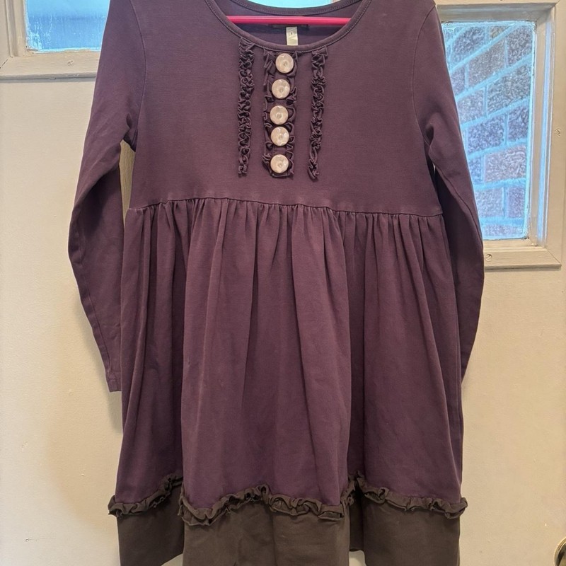 Matilda Jane You & Me Purple Penny Lap Dress Size 6