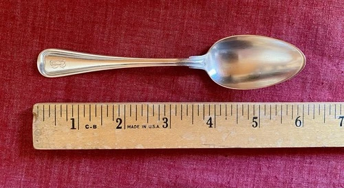 Old French By Gorham Sterling Silver 5 7/8” Teaspoon With Monogram