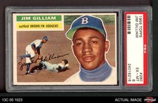 1956 Topps #280 Jim Gilliam Dodgers PSA 6 - EX/MT