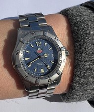 TAG Heuer Professional 2000 WK1213 Quarz DATUM (Lünette defekt, Batterie neu)