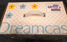 Sega Dreamcast Hello Kitty HKT-3000 BLUE Console Set Rare Tested Working Japan