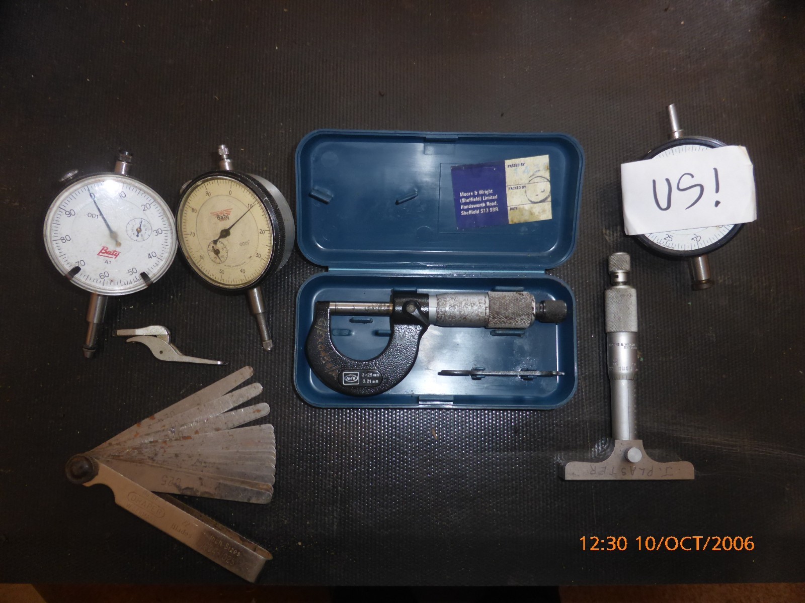 Engineering measuring tools job lot