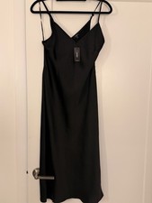 Express Black Satin strap dress. Size small, new with tag