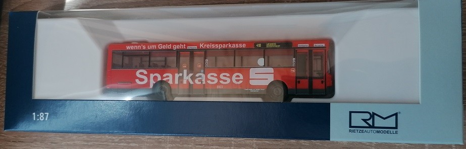 Rietze 72128 - 1/87 MAN SL 202 Kreiswerke Heinsberg - Sparkasse - New
