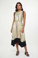 Wallis Green Fit & Flare Dress Womens Occasion Dresses