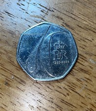 2022 Queens 70th Platinum Jubilee 50p - Available on eBay