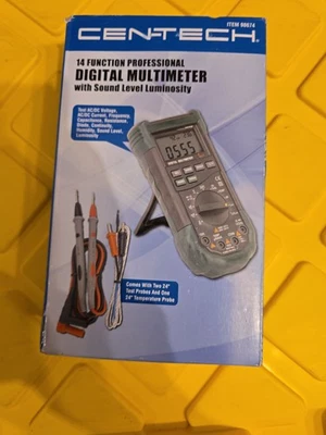 Centech 14 Function Professional Digital Multimeter (98674) Green - Image 1 of 2