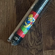 Billiards Pool Cue Stick The Simpsons Bart Simpson Skateboarding 57" Vintage New