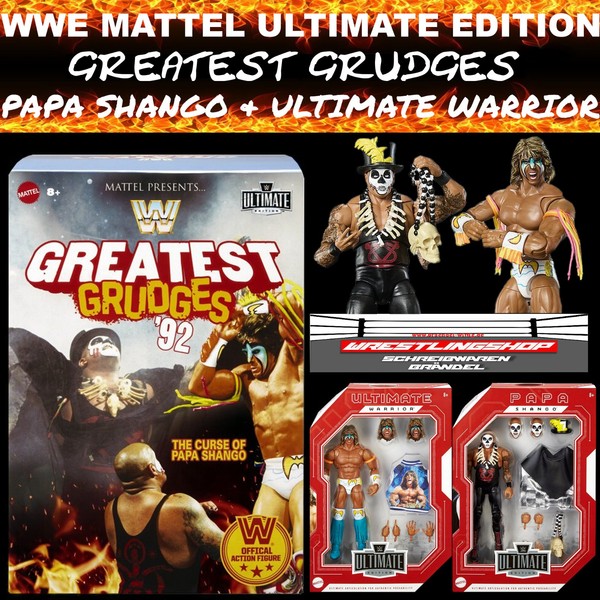 Wwe Mattel Ultimate Edition Exclusive Papa Shango & Ultimate Warrior Elite Basic-image