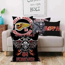 Kissenbezüge Cartoon Hells Angels Logo Sofa Dekorativ Polyester bunt