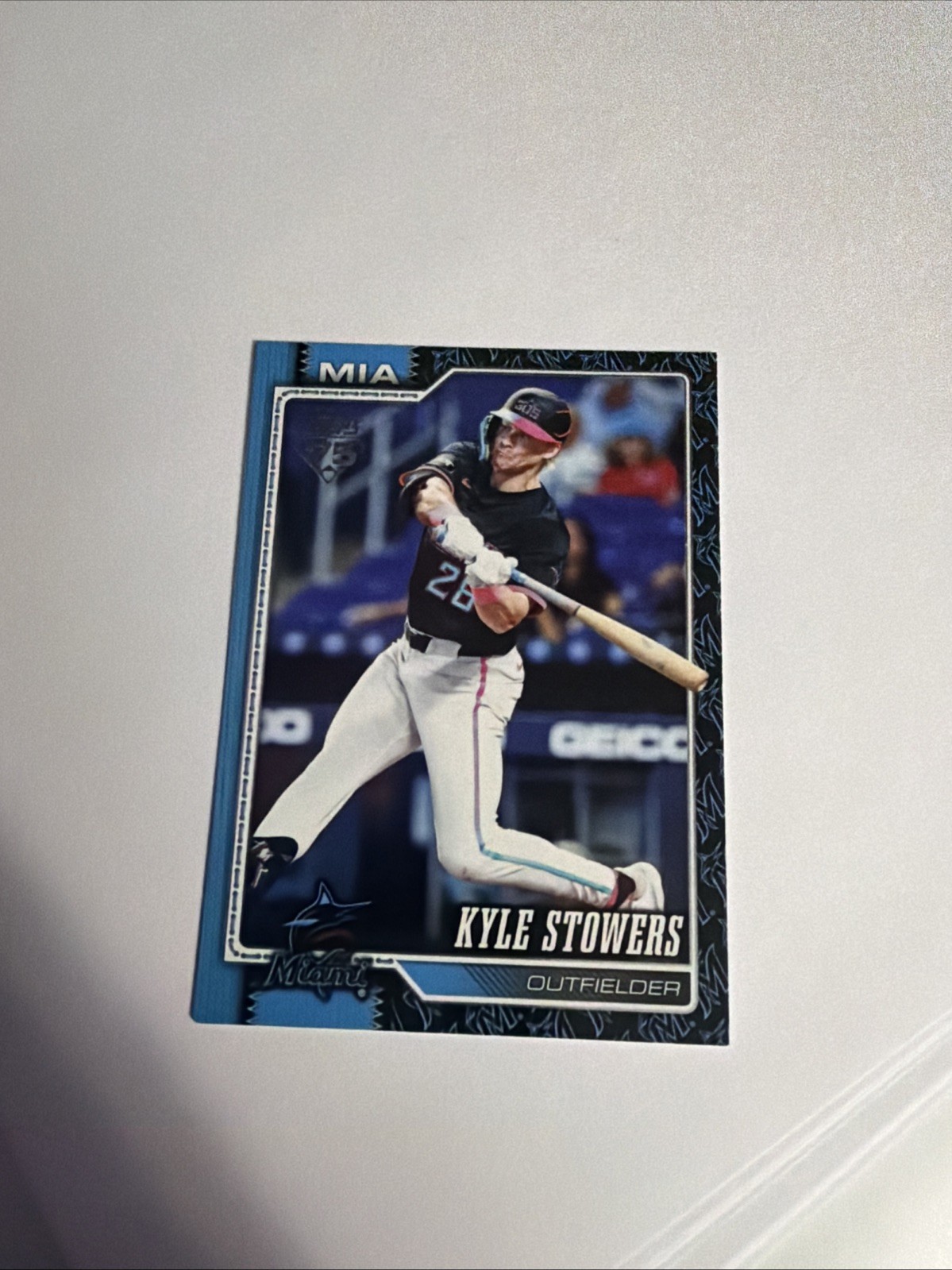 2026 Topps series 1 Kyle Stowers Marlins Team Color Border Variation SP #293