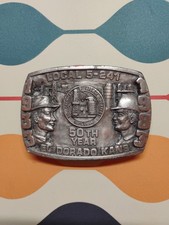1983 El Dorado Kansas Local Union 5-241 50 Year Belt Buckle Oil B B Buckle Co A