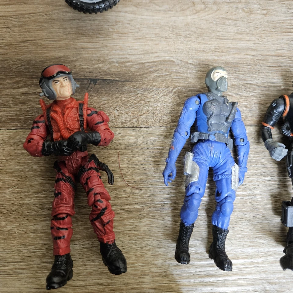 Figuras de acción de colección (lote de 10) Lanard The Corps + GI Joe 4" + Jeep + motocicleta Foto 4 de 4