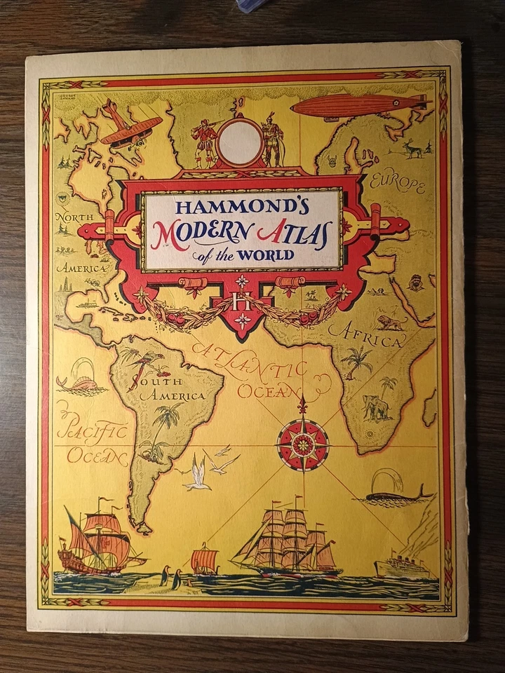 1938 Hammonds Modern Atlas Of The World - Image 2 of 3
