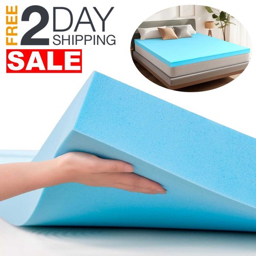 Memory Foam Mattress Topper Twin XL 80x39 4 Inch Dorm Room Essentials For Girls