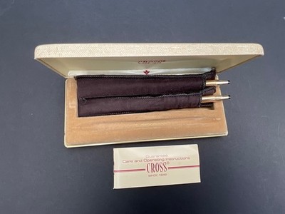 Vintage Cross 1/20 14k Gold Filled Ballpoint Pen Pencil Set with
