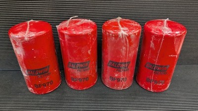 4 PACK BF970 Baldwin Fuel Filter Spin On Replaces Caterpillar 1P2299 FF185