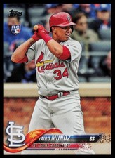 YAIRO MUNOZ 2018 TOPPS UPDATE RC ST. LOUIS CARDINALS #US274
