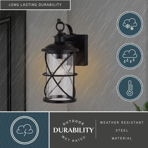 Vaxcel Lighting T0633ms 12" Tall Outdoor Wall Sconce - Black - Picture 11 of 12