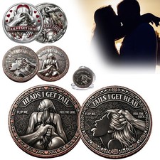 Heads I Get Tail / Tails I Get Head Commemorative Coin, Naughty Adult Token Gift