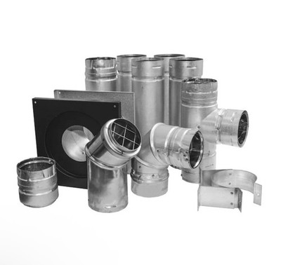 Duravent PelletVent for Multi-Fuel 3in. Diameter Horizontal Kit 3PVL-KHA New