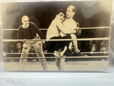 Charlie Chaplin Boxing Postcard Vintage Comedy Ring Scene Movie Still 4