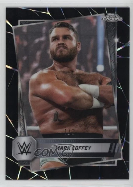 2025 Topps Chrome WWE Black Geometric Refractor 1/2 Mark Coffey #176 1i3k