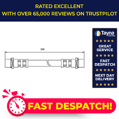 Brake Hose fits OPEL TIGRA R97 1.8 04 to 10 With ABS Z18XE Hydraulic 562170 Apec