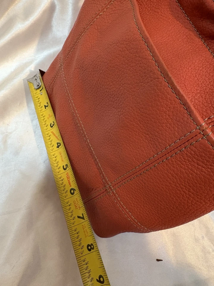 Bandolera Cartera CLARKS de Cuero Naranja Guijarro Convertible a Bolso de Hombro Foto 4 de 4