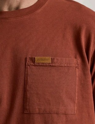 Pendleton Deschutes Pocket Tee Long Sleeve Rust Size Medium