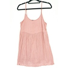 Forever 21 Dusty Rose Pink Textured Spaghetti Strap Mini Dress Small Lined