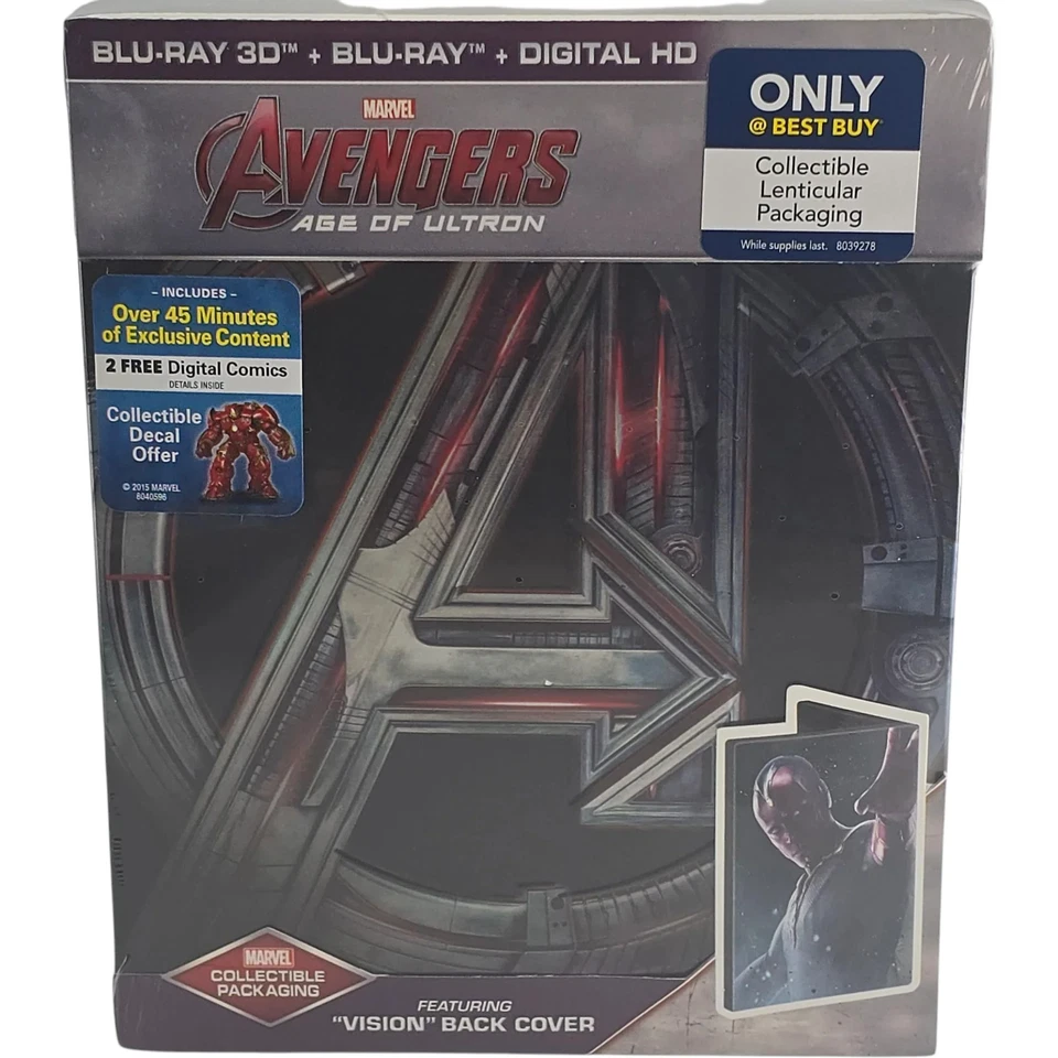 Avengers: Age Of Ultron Blu-Ray 3D+2D Steelbook Débossé Best Buy 2018 A Zone - Bild 2 von 4