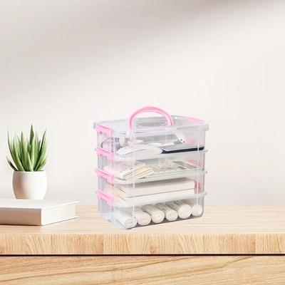 Stack Carry Storage Box Transparente Stapelbare Speicherbehälterbox Für Büro Für