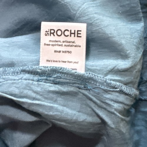 St. Roche Monarch Mini Ombre Dress Silk Cotton Navy/Ivory/Buttercup Ombre 4 - Picture 3 of 6