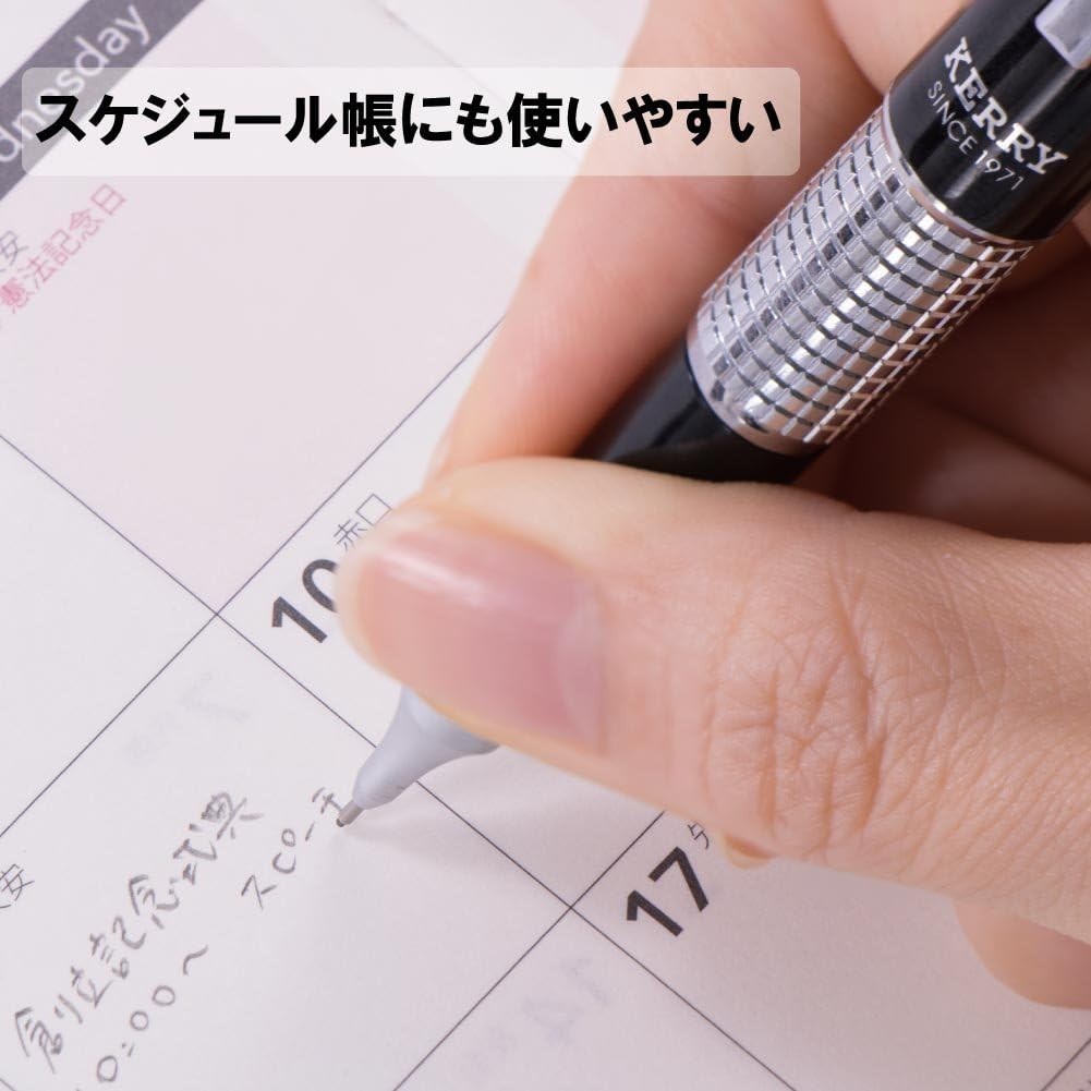 Elevate Your Writing with Kerry Black 0.5mm Mechanical Pencil - Textured Grip