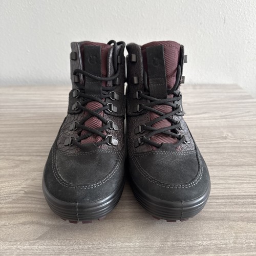 Ecco Damen Soft Tread W HYDROMAX Waterproof Black Maroon Gr. EU 38 US 7 - Bild 3 von 11