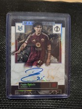 2024-25 Topps Museum UEFA - Paulo Dybala Marbleized Auto As Roma /50