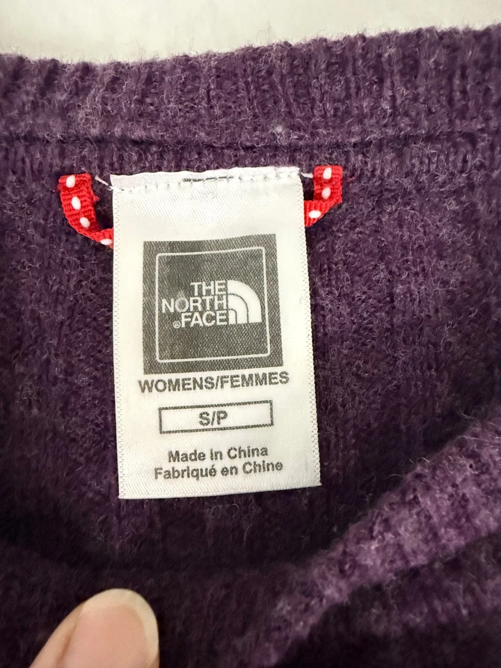THE NORTH FACE Jersey Cuello Botón Mezcla Algodón Morado Mujer S Foto 2 de 4