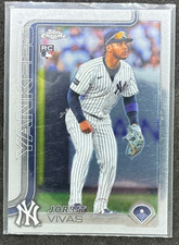 2025 Topps Chrome Update Jorbit Vivas Rookie RC Yankees #USC113