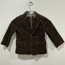 Janie Jack Boys Corduroy Blazer with Elbow Patches Brown Sz 3 Old Money Prep