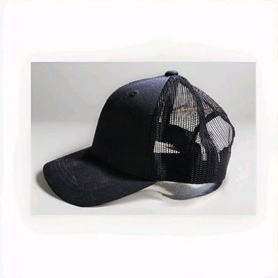 Decky Mesh Trucker Dad Hat Adjustable Back Black Gently Used