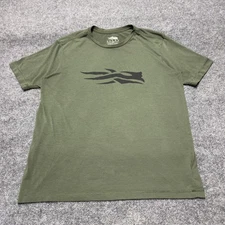 Sitka Cotton Blend Icon Logo Outdoor Hunting Short Sleeve Green Shirt Men Large