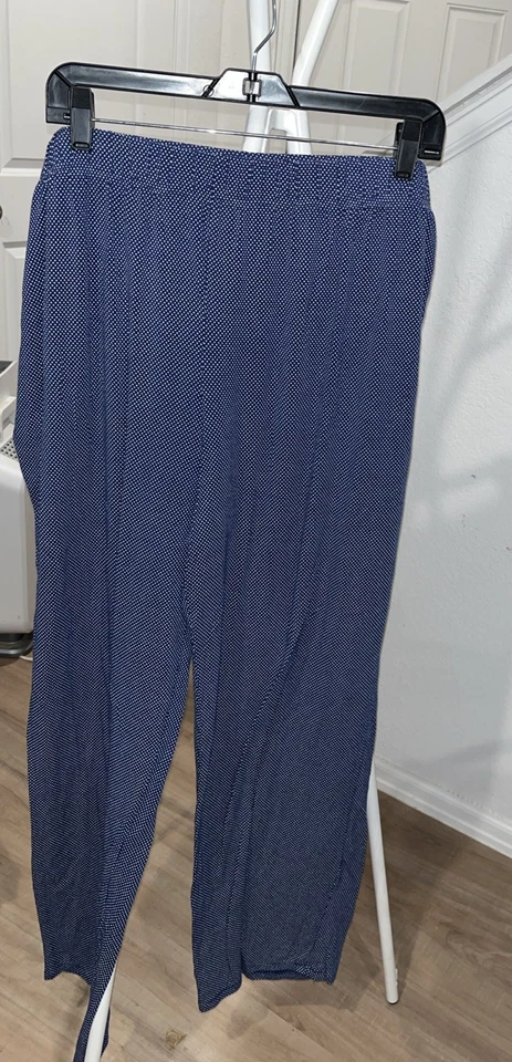 Liz Claiborne 2 изделия полиэстер спандекс lounge носить брюки комплект PJ Sz XXL синий - Изображение 3 из 4