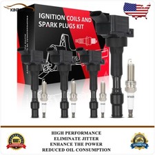 Ignition Coils & Spark Plugs Kit for Hyundai Elantra for Kia Optima Seltos 2.0L