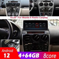 10.4" Touchscreen Radio Android Gps Navigation Carplay For Mazda 6 2004 2015