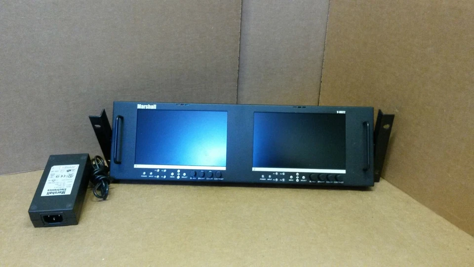 Marshall Electronics V-MD72 Dual High Resolution LCD V-MD72-3GSDI 7"inc - Image 3 of 4