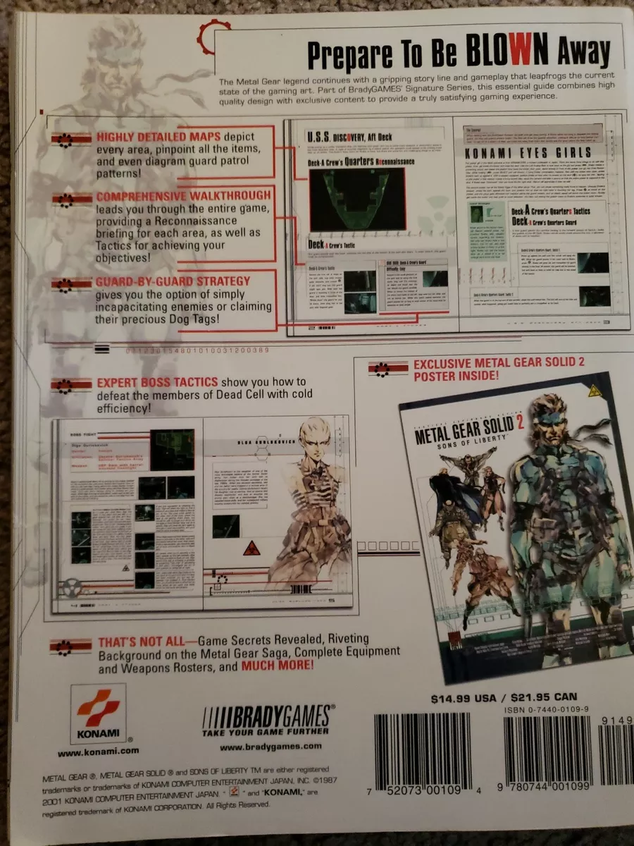 Metal Gear Solid 2: Sons of Liberty Official Strategy Guide: Birlew, Dan:  9780744001099: : Books