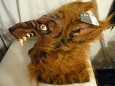 Open Mouth Werewolf Full Mask Halloween New Adult