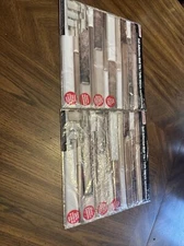 LOT of 2 Sheets Hardware Self Adhesive Tan/ Brown/ White Wall Tile 12x12 Panels