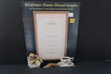 Linda Driskell Wildflower Drawn Thread Sampler Pattern Book 27 Hardanger 1993